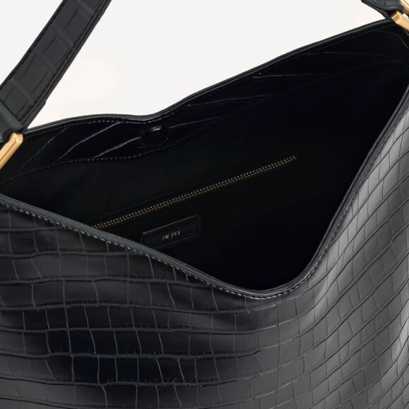 Aria Shoulder Bag - Black Croc JW PEI - Picture 4 of 7